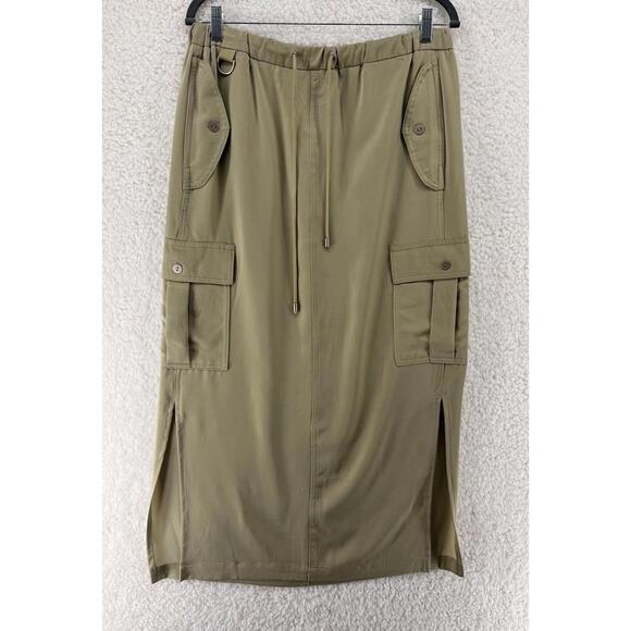 Joie Dresses & Skirts - Joie Maxi Skirt Women’s Size 8 Light Olive Green Cargo Pocket Utility